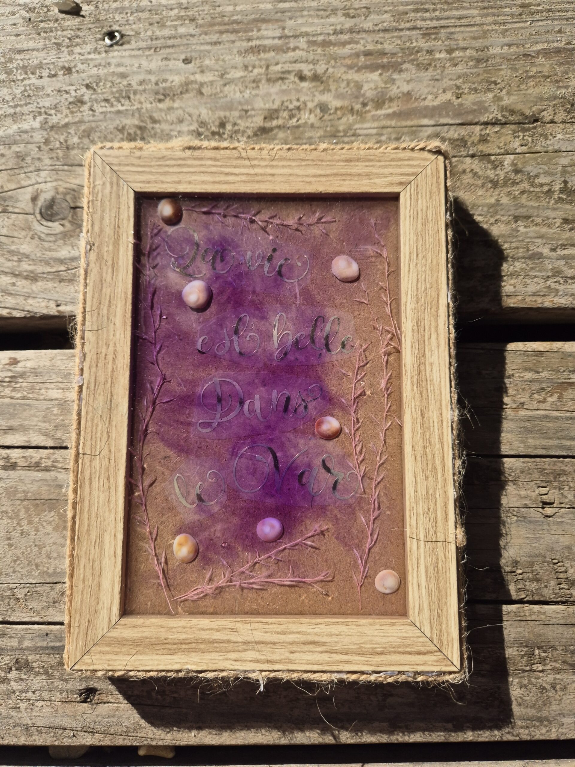 Petit cadre résine époxy