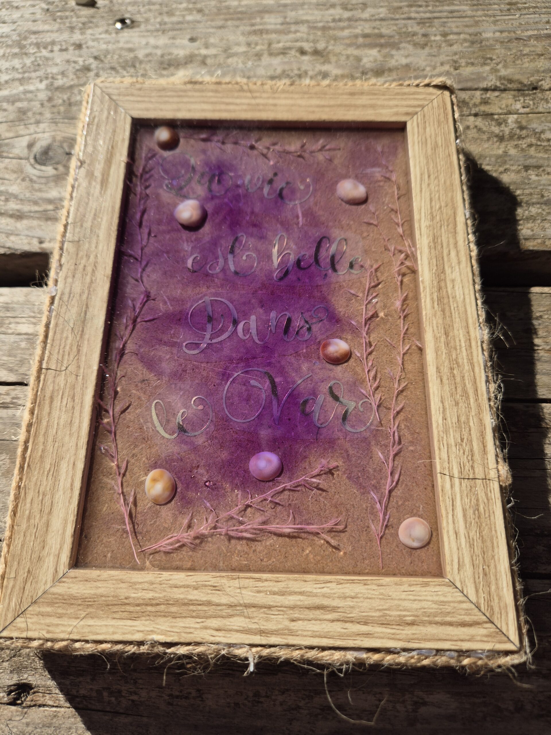 Petit cadre résine époxy